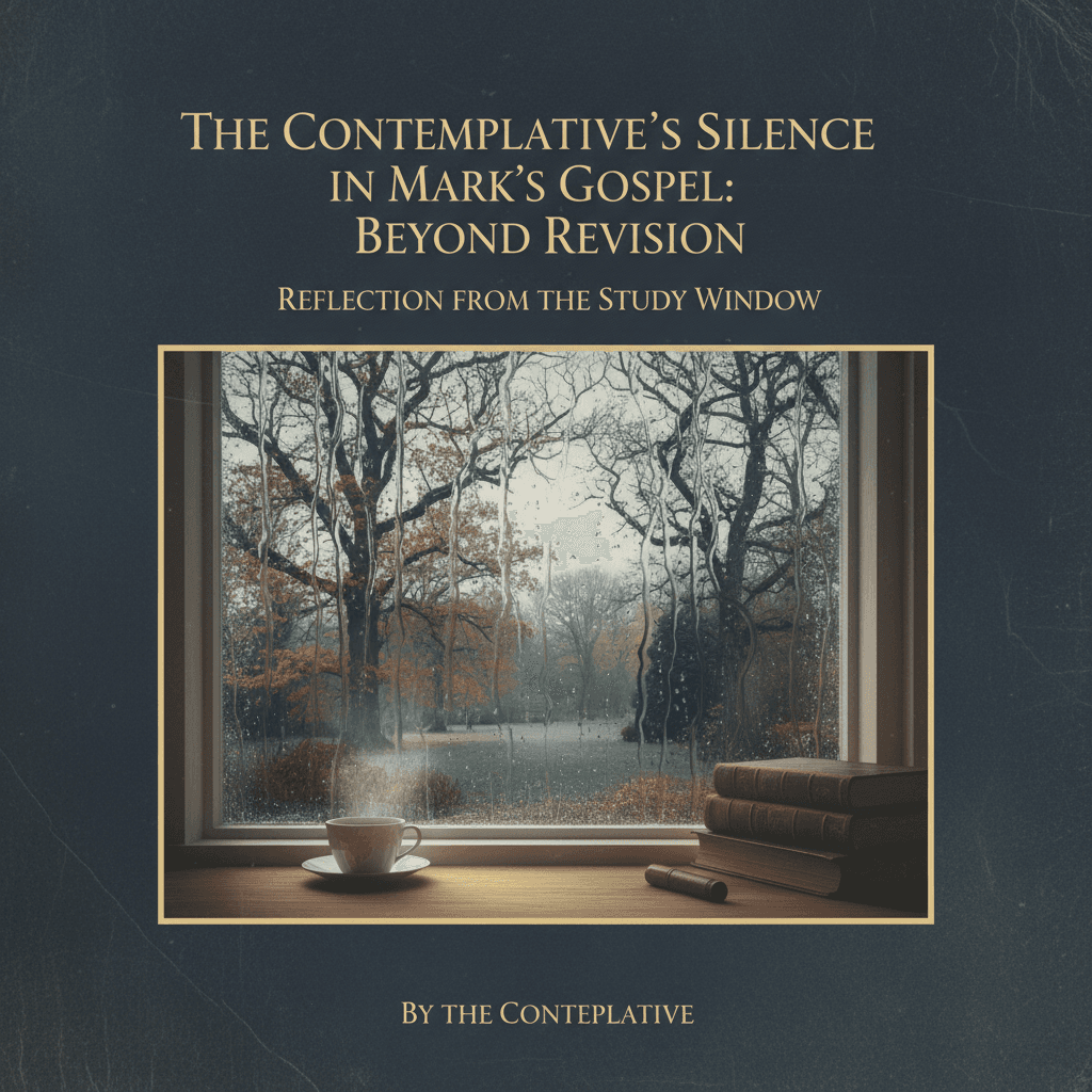 The Contemplative's Silence in Mark's Gospel: Beyond Revision